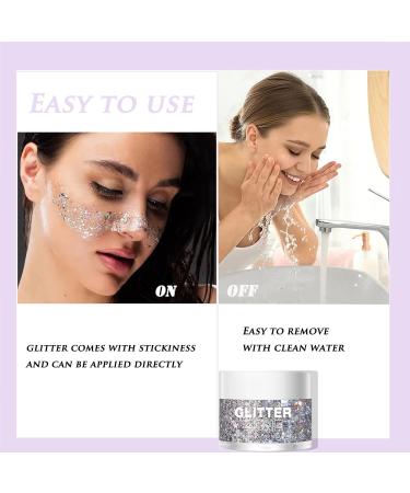 Vibrant Body Glitter Gel 40ml - Chunky Glitter & Sequins for Hair Face & Body - Perfect for Festivals & Makeup - Buy Online on GoSupps.com