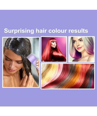 Root Comb Applicator Bottle Hair Dye Applicator Brush Applicator Bottle For Hair Root Comb Color Applicator Bottle With Graduated Scale Purple - Buy Online on GoSupps.com