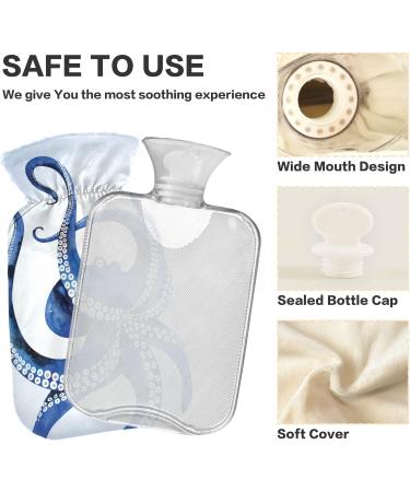 Shop Octopus Hot Water Bottle 1L - BPA Free Small Hot Water Bag for Pain Relief Headaches & Neck Comfort - Ideal for International Shipping - Buy Online on GoSupps.com