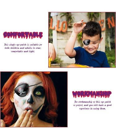 BESPORTBLE Pirate Eye Patch Skull Eye - Comfortable Halloween Decor for Parties & Lazy Eye - Perfect for Halloween & Christmas Pirate Theme Celebrations - Buy Online on GoSupps.com
