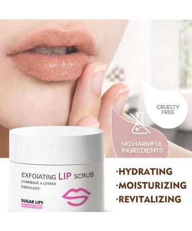 Gesuter Lip Scrub | Organic Lip Balm Scrub to Lighten and Brighten Dark Lips | Exfoliating Lip Scrub Sugar Lip Scrub Sugar Scrub - Buy Online on GoSupps.com