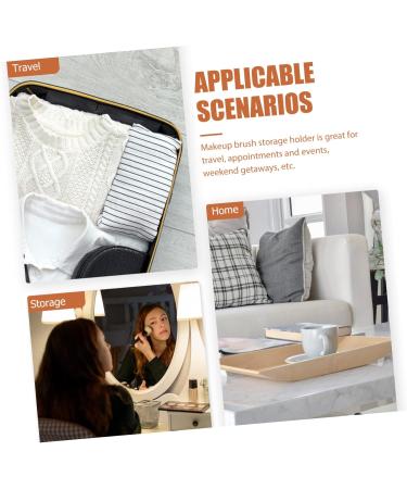 Angoily Pink Cosmetic Brush Bag - Travel Makeup Tool Organizer for Women | Beauty Tool Holder & Storage | Perfect for Makeup Artists - Buy Online on GoSupps.com