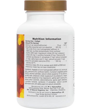 Nature's Plus Beyond CoQ10 - 60 Softgels for Heart Health & Energy - Buy Online on GoSupps.com