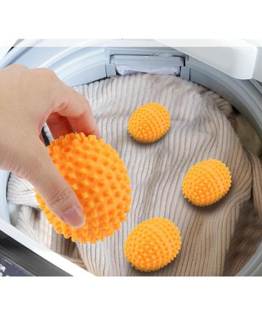 Premium 4-Piece Orange Reusable Dryer Balls | Energy Saving Laundry Solution | Eco-Friendly Home Drying - Buy Online on GoSupps.com