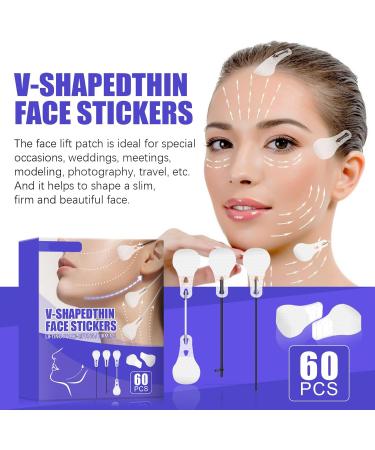 KOAHDE Face Lifting Patches Invisible Instant Face Neck and Eye Lift Tapes and Bands Face and Neck Lift Tape V Face Sticker Facial Thin Tape V-Shaped Facial Lifting Patch Skin Tightening Face Tape - Buy Online on GoSupps.com