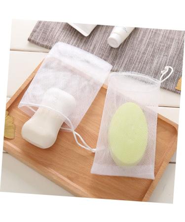 Buy NOLITOY 100 Pcs Soap Bag Foam Net - Mesh Soap Pouch & Saver for Body & Facial - White Shower Loofah - 12x9CM - Perfect for International Shipping - Buy Online on GoSupps.com