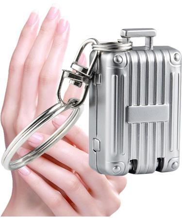 Fingernail Cutter Stainless Steel Small Nail Clipper Keychain | Women Fashion Accessory Manicure Trimmer for Polishing Nails for Travelling Dormitory Silver L - Buy Online on GoSupps.com