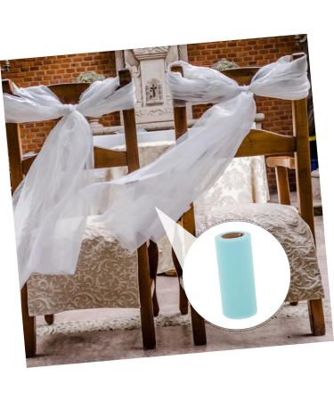 STOBOK 1 roll Supply Decorative Home Party Ribbon Wrapping Skirt Tulle Decor of Wedding Polyester DIY 2200X15cm White - Buy Online on GoSupps.com