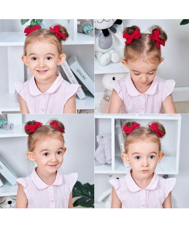 20pcs Baby Girls Hair Clips with Bows | Colorful Linen Accessories for Stylish Girls - Buy Online on GoSupps.com