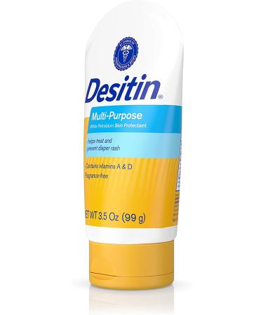 Desitin Skin Protectant & Diaper Rash Ointment with Vitamins A & D 3.5 oz Travel Size Tube - Buy Online on GoSupps.com