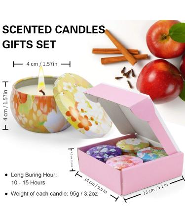 La Bellef e Fragrance Candles Set - Vegan Soy Wax Aromatherapy Gift for Mama Birthdays Weddings & More | Set of 4: Lavender Whistle Rose Cinnamon Apple - Buy Online on GoSupps.com