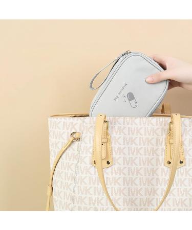 Large Capacity Waterproof Medication Bag | 2-Pack Emergency First Aid Travel Pharmacy Storage Bag (Blue) - Buy Online on GoSupps.com