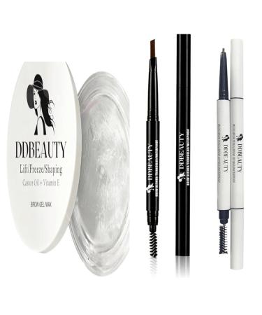 Vegan Brow Gel & Wax - Lift Shape & Laminate with Vitamin E & Aloe Vera | Mineral-Based Cruelty-Free - Buy Online on GoSupps.com
