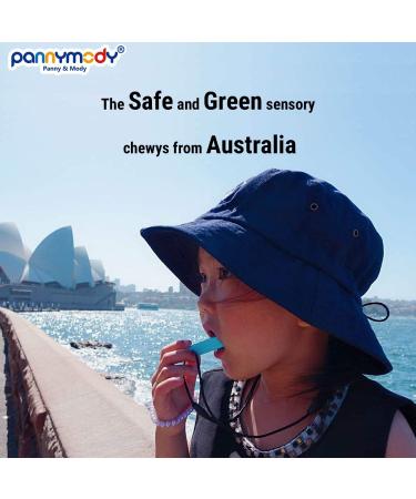 Panny & Mody Sensory Chew Necklace Set - 3 Pack Chewy Sticks for Kids with Autism, ADHD, Teething - Boys and Girls (Red Green Blue) - Buy Online on GoSupps.com