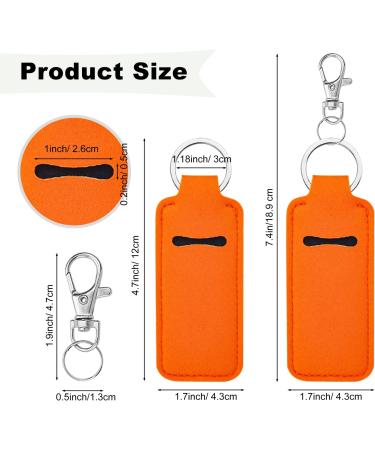 10Pcs Chapstick Holder Key Chain & Lipstick Holder Set - Portable Lip Balm Keychain Accessories for Women (10 Colors - Buy Online on GoSupps.com