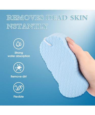 Super Soft Exfoliating Bath Sponge - Magic Body Shower Sponge for Gentle Dead Skin Removal (Random Color) - 2pc Set - Buy Online on GoSupps.com