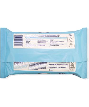 Nice 'N CLEAN Pure Baby Wipes - 60 Count Biodegradable Wet Wipes - 99% Water, Fragrance-Free - Buy Online on GoSupps.com