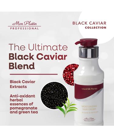 Black Caviar Hair Cream | Luxurious Styling Cream for Smooth & Shiny Hair | Silk Protein & Herbal Essences | 400ml - Ultimate Hair Care for All Hair Types - Buy Online on GoSupps.com