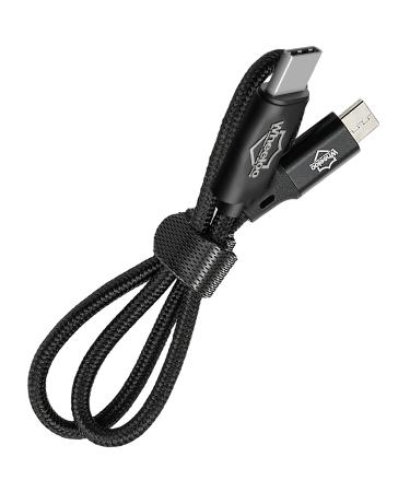Wheeloo Ebike charging cable for USB C (iPhone 15 or newer and Android) I for e.g.Bosch (Kiox 300 Intuvia) Yamaha impulses BH BH BIKES E-BIKE DIFFLY I MICRO USB to USB-C I Mikro Kabel OTG I Navigation of normal plugs