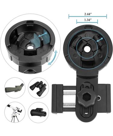 SOLOMARK Universal Cell Phone Adapter Mount for Monoculars & Spotting Scopes - Buy Online on GoSupps.com
