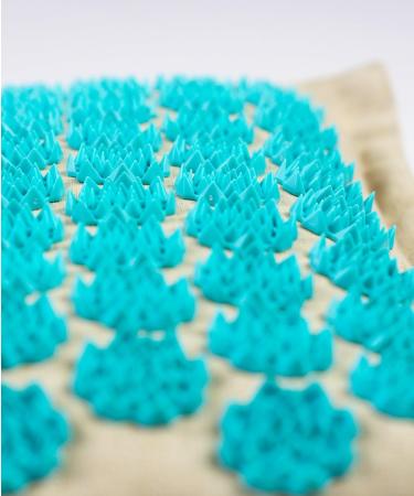 Acupressure Set - Mat & Pillow for Wellness | Turquoise Relaxation for Back Neck & Feet - Buy Online on GoSupps.com