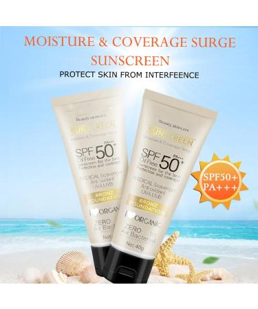 MEITREND Sunscreen sunscreen SPF 50+ for face foundation concealer sunscreen waterresistant sweatproof moistureproof antiaging sunscreen SPF 50+ PA+++ - Buy Online on GoSupps.com