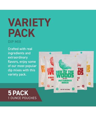 Hen of the Woods Dip Mix Variety Pack - 5-Pack, 1 oz Pouches - Buy Online on GoSupps.com