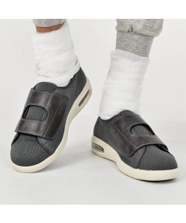 SDEQA Mens Edema Wide Feet Extra Wide Adjustable Diabetic Slippers - Size 7.5 C - Buy Online on GoSupps.com