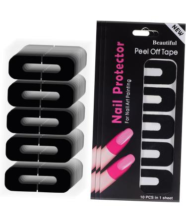FRCOLOR 500 Sheets Nail Art Anti-Spill Stickers Nail Tape Nail Protector Stickers Nail Protectors Nail Care Tools Nail Protector for Gel Polish Nail Polish Silica Gel Edge Sticker 3.00X2.50X0.10CMx5pcs As Shownx5pcs - Buy Online on GoSupps.com