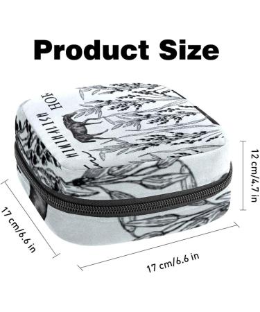 Buy Wildlife Animal Horse Menstrual Pad Bag Stylish & Functional Storage for Teens & Women | Zip Pocket for Menstruation Pads & Cups - Buy Online on GoSupps.com