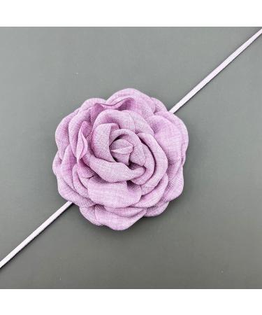 SOUTHJIELING Delicate Camellia Choker - Fashion Flower Necklace | Long Cord Design for Parties & Birthdays - Black - Buy Online on GoSupps.com