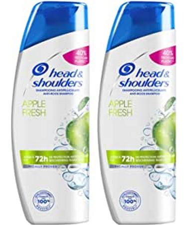 Head & Shoulders, Apple Fresh Anti-Dandruff Shampoo, Hydrates and Nourishes Hair and Scalp, Formula 2 x 285 ml
