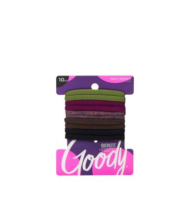 Goody Ouchless Sweat and Stretch Elastics  Multicolor  10ct