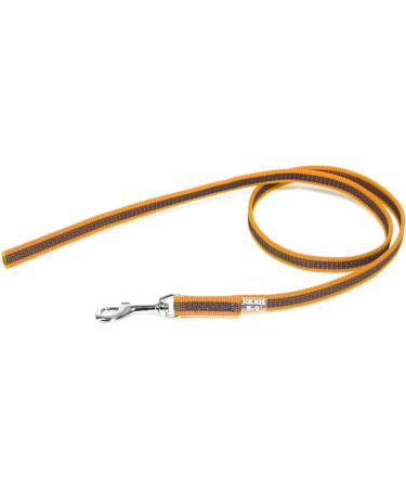 IDC Color & Gray Rubberized Dog Leash - 14mm x 1m (Loopless) - Durable & Stylish Orange-Gray Design | International Shipping Available - Buy Online on GoSupps.com