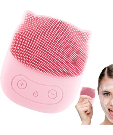 Streysisl Facial Wash Scrubber Silicone Face Scrubber Electric Penguin Shape Rechargeable Wash Brush for Deep Cleansing of the Skin Waterproof Face Brushes Pink - Buy Online on GoSupps.com