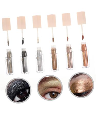 WOONEKY 6pcs Eye Shadow Set Metallic Eye Shadow Tear Stick Highlighter Miss Liquid Eyeshadow Brighten 1 count (Pack of 1) As Shown - Buy Online on GoSupps.com
