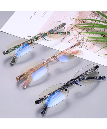 VVDQELLA 3-Pack Blue Light Filter Reading Glasses - Computer & Gaming Glasses | UV Protection | 1.0x Magnification - Buy Online on GoSupps.com