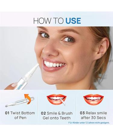 4 Pack Teeth Whitening Pens - Professional Abbey Whitening Essence for Painless Tooth Bleaching & Bright White Smile - Buy Online on GoSupps.com