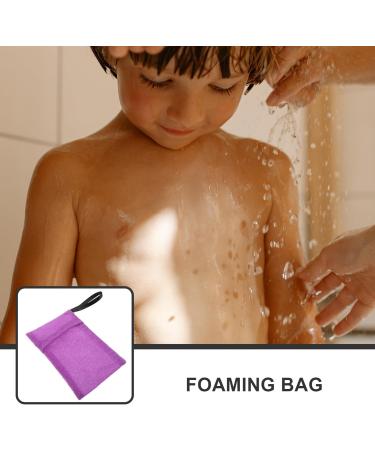 HONMEET Bath Bag Soap Shampoo Bar Pouch Shampoo Bar Bag Purple Nylon - Buy Online on GoSupps.com
