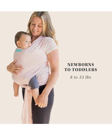 Moby Rose Quartz Classic Baby Wrap Carrier | 100% Cotton, Breathable & Stretchy | For Newborn to Toddler up to 33lbs | Unisex - Buy Online on GoSupps.com