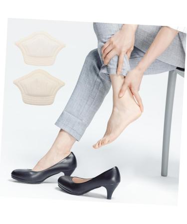 FOMIYES Heel Cushion Stickers - 15 Pairs Self-Adhesive Half Size Heel Grips for Women - Cuttable White Sponge Sandal Cushion Protectors - Buy Online on GoSupps.com