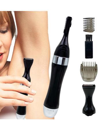 Eyebrow Trimmer Electric Eyebrow Trimmer Painless Battery Powered Eyebrow Trimmer Portable Multifunctional Eyebrow Shaver with Detachable Washable Head for Women Men Boys Girls