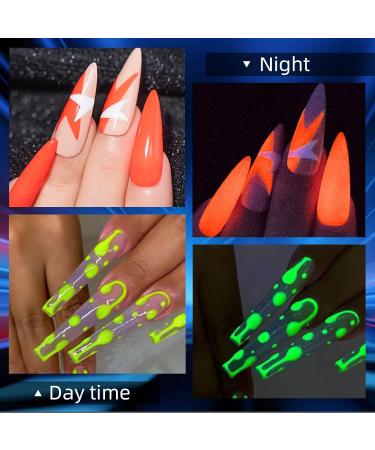 Rechoo 2PCS Neon Liner Gel Nail Polish - Yellow & Green Fluo Colors for DIY Nail Art - High-Pigment 8ml Gel for French Fineliner & Nail Design - Buy Online on GoSupps.com