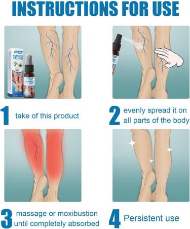 2pcs Veinhealing Varicose Veins Treatment Spray Veinhealing Varicose Veins Spray Vein Healing Varicose Veins Treatment Spray for Legs Varicose Veins Miracle Spray (30ml) - Buy Online on GoSupps.com