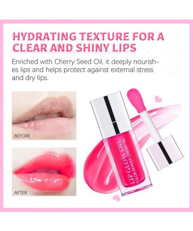 DAGEDA Tinted Lip Oil - Hydrating and Plumping Lip Gloss for Nourishing Glossy Lips (Color A) - Buy Online on GoSupps.com