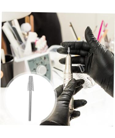 Beavorty nail polisher gel polishing head metal drill bits nail gel drill bit manicure grinding heads nail grinding head Nail Drill Bit nail tool Nail Buffer Bit Tungsten steel portable set 4x0.5cm Silver - Buy Online on GoSupps.com