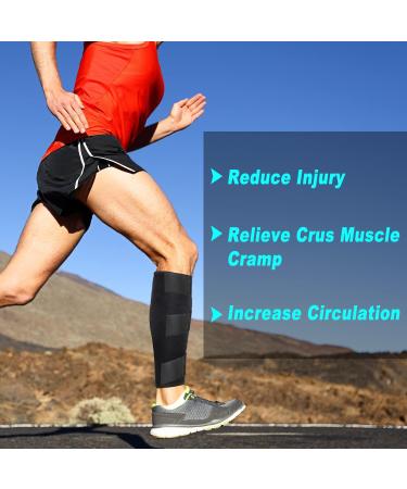 Supegear Wade Adjustable Compression Calf Supports | Reduce Swelling & Strains | Unisex Black Bandage for Sports - Buy Online on GoSupps.com