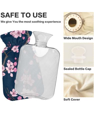 Cherry BAP Free Hot Water Bottle with Cover - 2L Large Pain Relief Bag for Bed Hands & Feet | International Shipping - Buy Online on GoSupps.com
