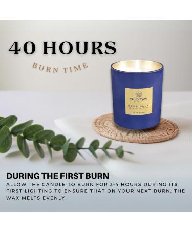 Deep Blue Color Therapy Scented Candles for Men - Lavender Aromatherapy Gift | Stress Relief & Housewarming Solutions - Buy Online on GoSupps.com