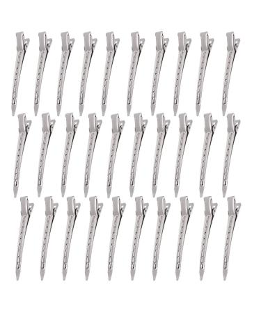 Generic 1zn0 metal terminals duck bill styling hair clamps professional steel hair clips hair clips girls diy women tinker hair clips hairdressing hairdressing 30 pieces/set